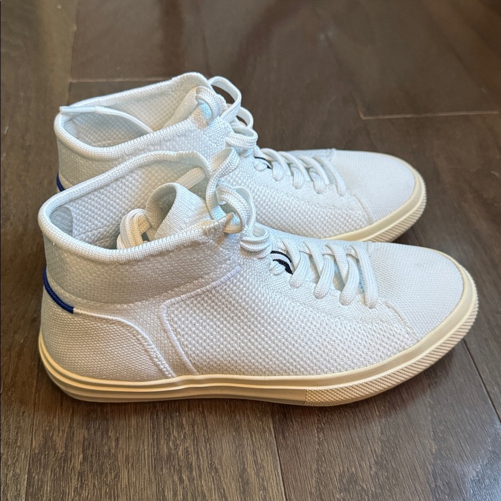 Rothy’s The High Top Sneaker Bright White 6.5 EUC